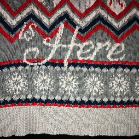 WOMENS Game Of Thrones Winter Wolf Fair Isle Sweater Sz SMALL S - Picture 4 of 7